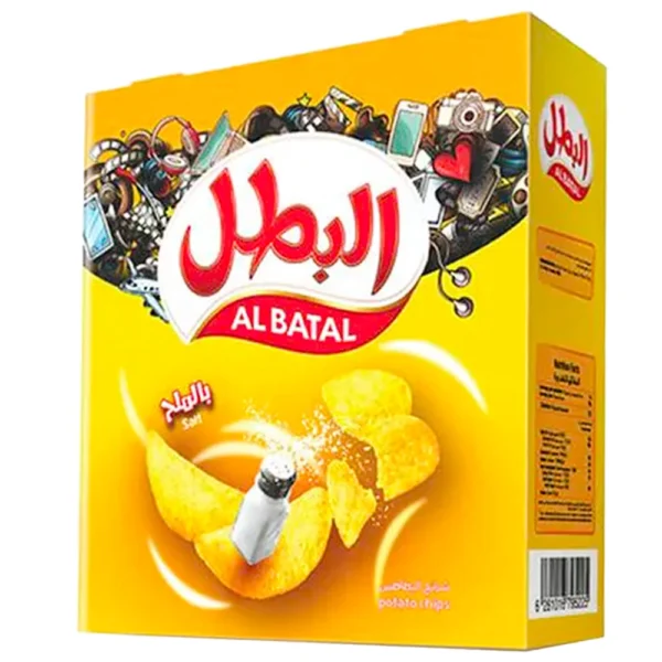 Al Batal Salt Potato Chips, 23g × 12